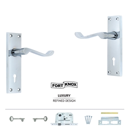 M5G41 - 2 Lever Lockset 6" Cst Zn Crpl -M5G41_o_T